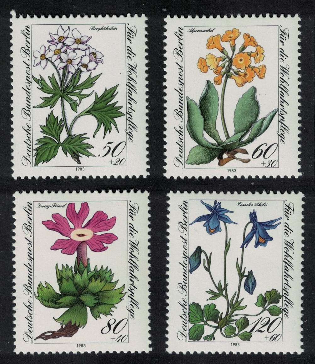 Berlin Flowers 4v 1983 MNH SG#B665-B668 MI#703-706