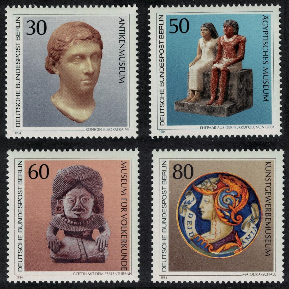 Berlin Art Objects in Berlin Museums 4v 1984 MNH SG#B670-B673