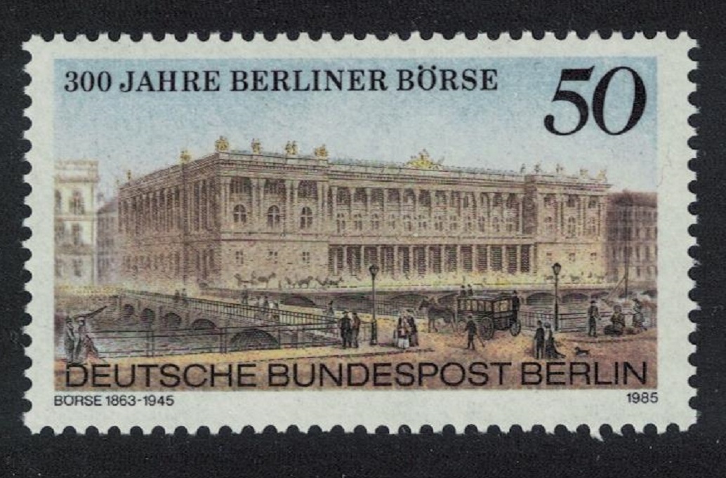 Berlin 300th Anniversary of Berlin Stock Exchange 1985 MNH SG#B701