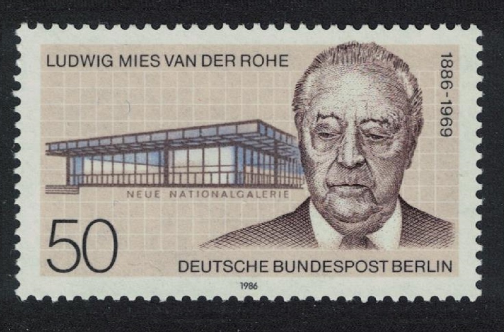 Berlin Ludwig Mies van der Rohe architect 1986 MNH SG#B713