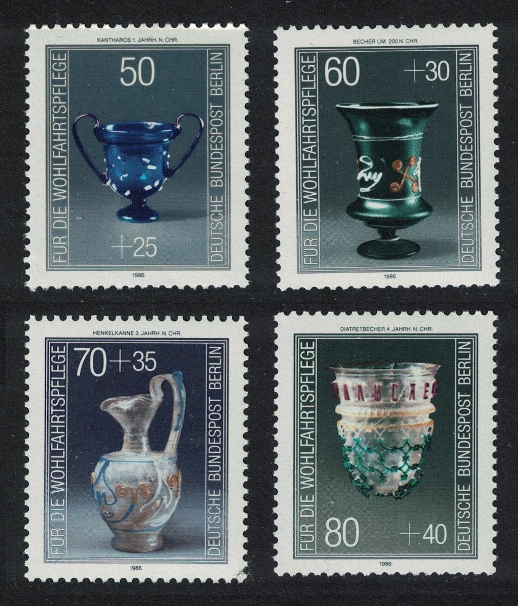 Berlin Glassware 4v 1986 MNH SG#B727-B730