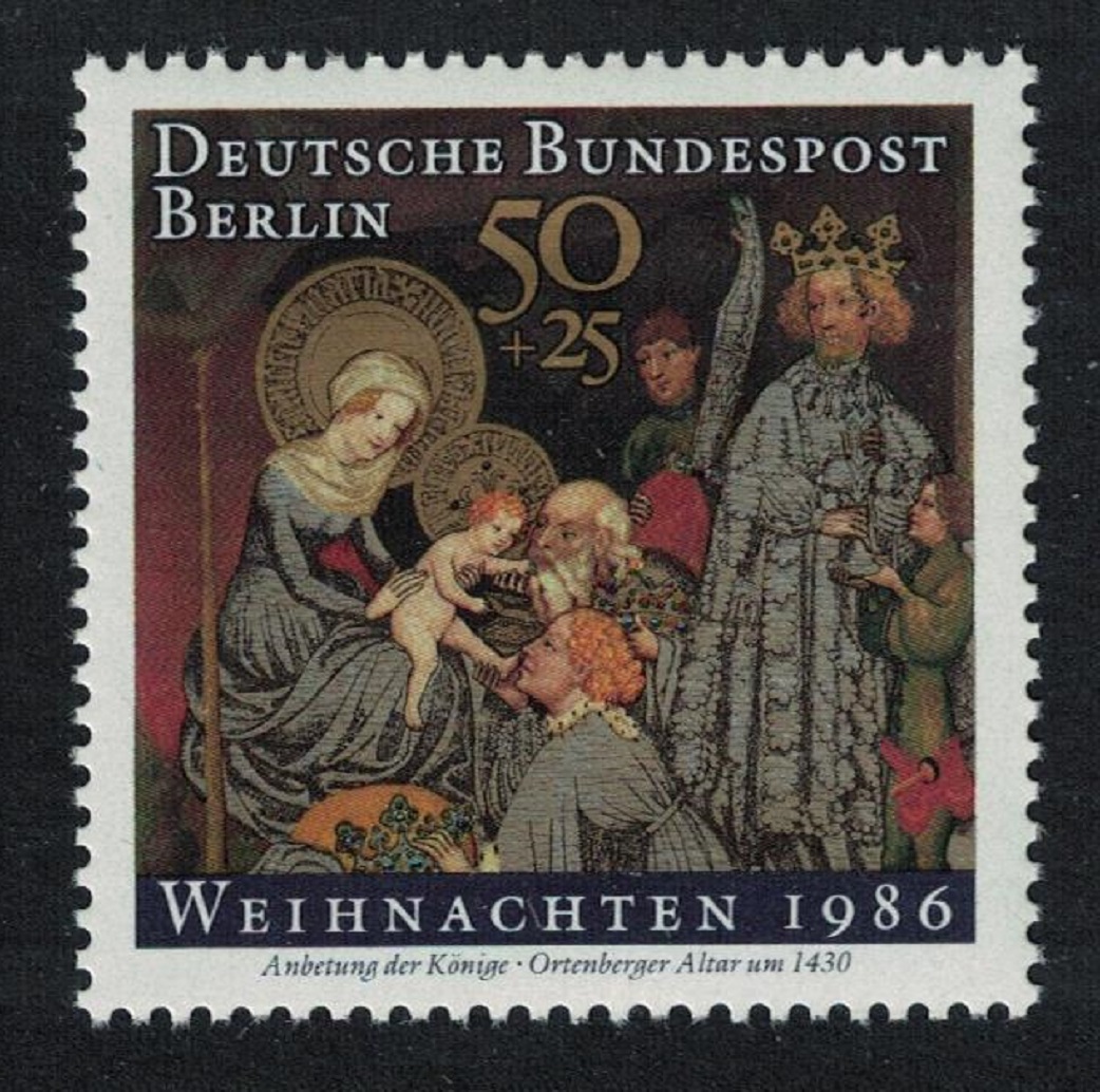 Berlin &#39;Adoration of the Three Kings&#39; Altarpiece Christmas 1986 MNH SG#B731