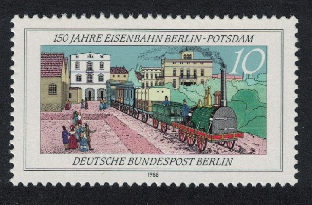 Berlin 150th Anniversary of Berlin-Potsdam Railway 1988 MNH SG#B810