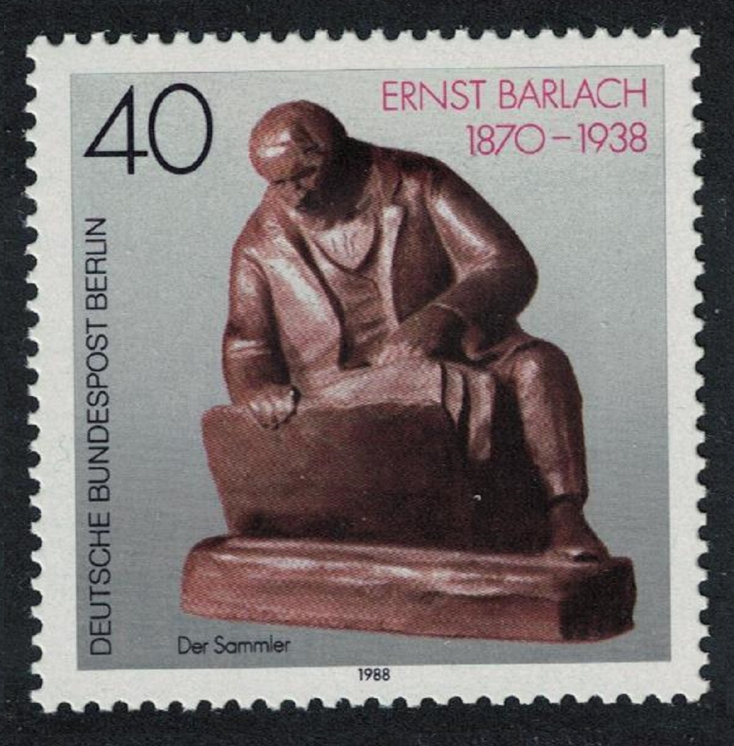 Berlin 50th Death Anniversary of Ernst Barlach artist 1988 MNH SG#B811