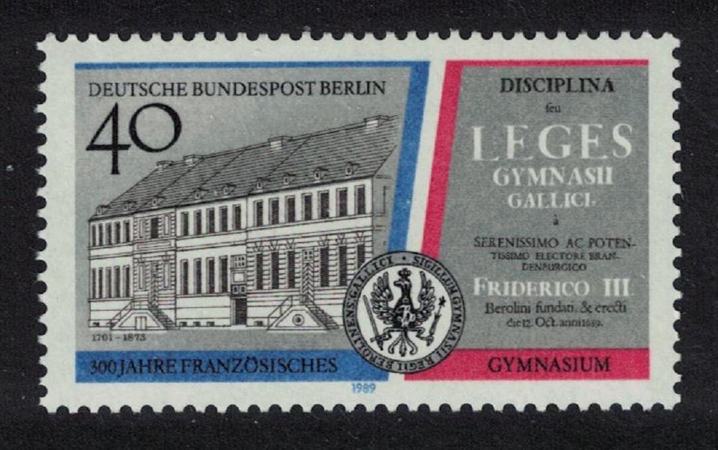 Berlin 300th Anniversary of Berlin Lycee Francais 1989 MNH SG#B829