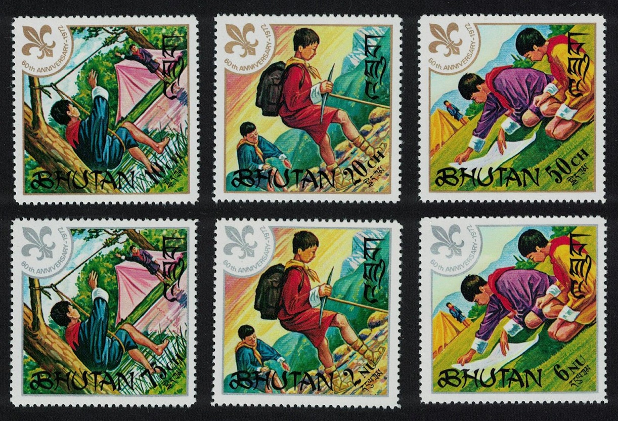 Bhutan Scouts 6v 1971 MNH MI#480-485