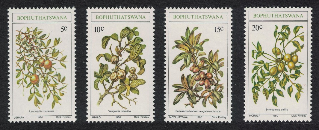 Bophuthatswana Edible Wild Fruits 4v 1980 MNH SG#56-59 Sc#56-59