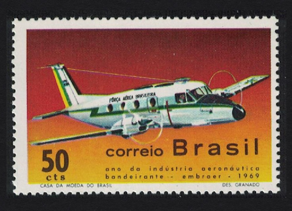 Brazil Brazilian Aeronautical Industry Expansion Year 1969 MNH SG#1276