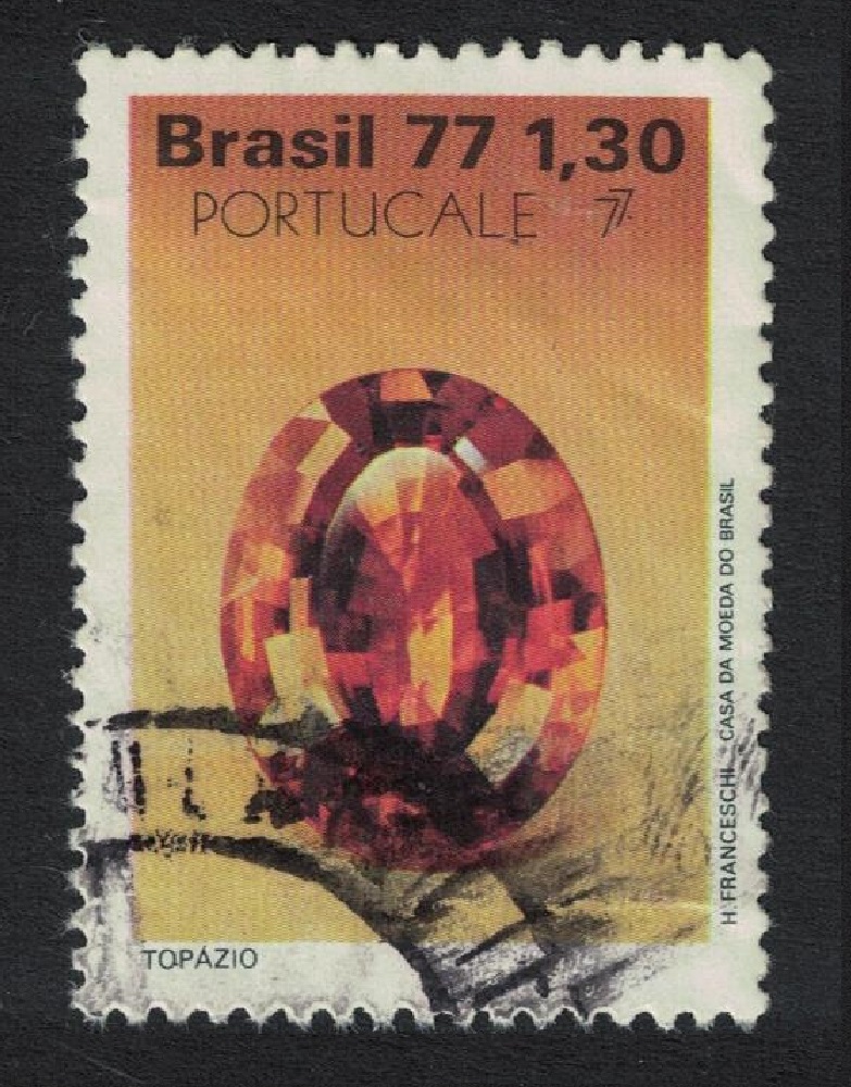 Brazil Topaz Mineral 1977 Canc SG#1691