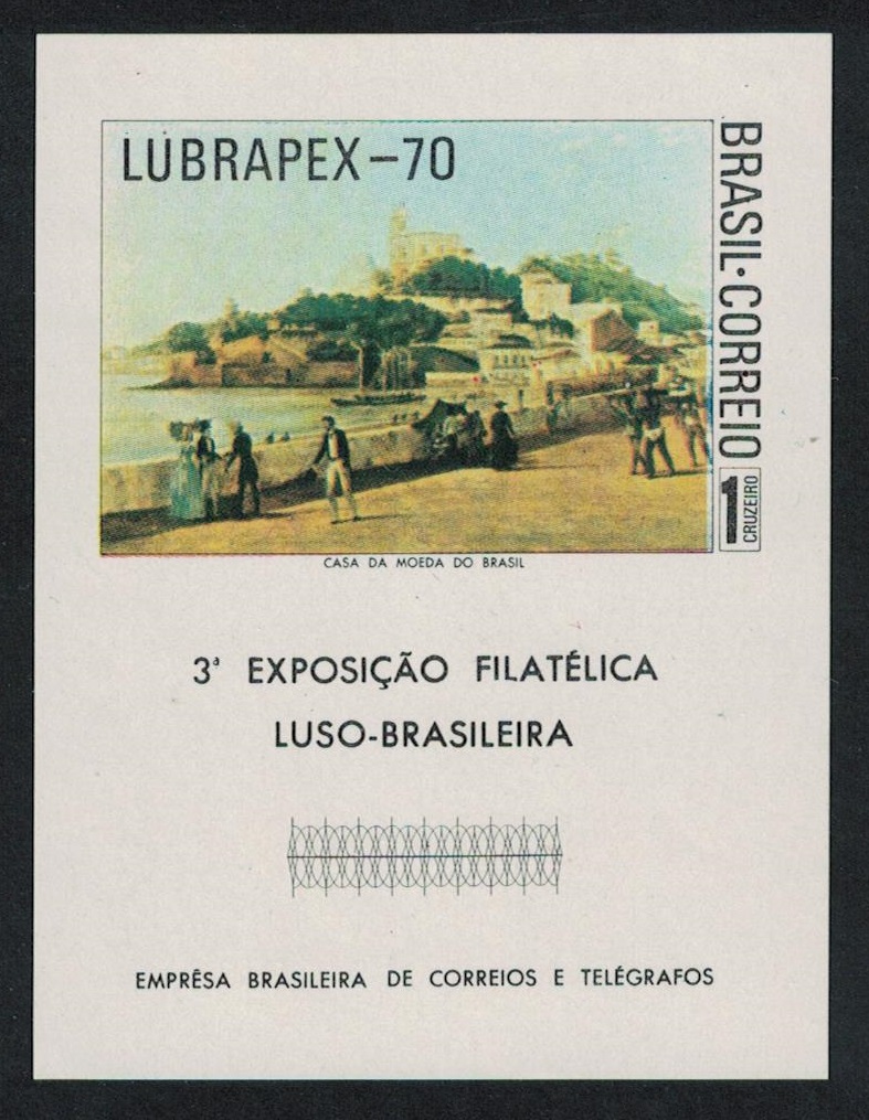 Brazil &#39;Lubrapex 70&#39; Stamp Exhibition MS 1970 MNH SG#MS1311