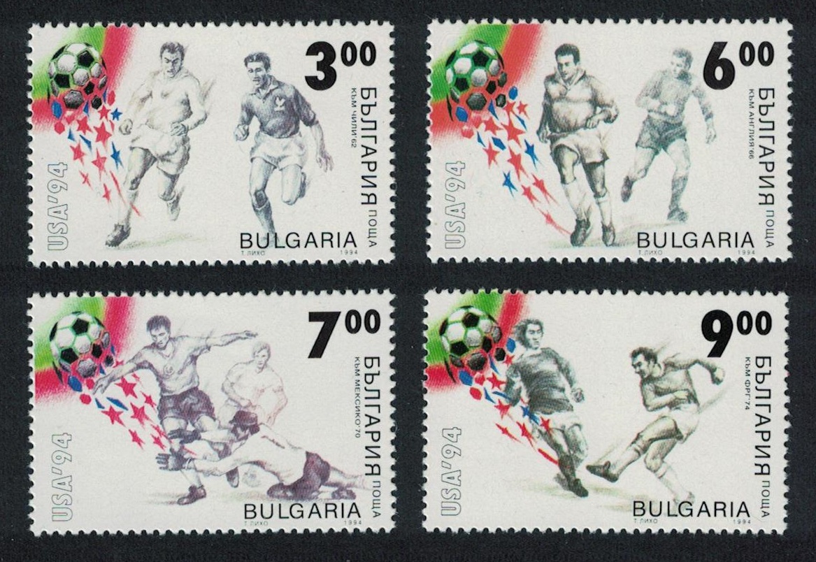 Bulgaria World Cup Football Championship USA 4v 1994 MNH SG#3968-3971 MI#4115-4118