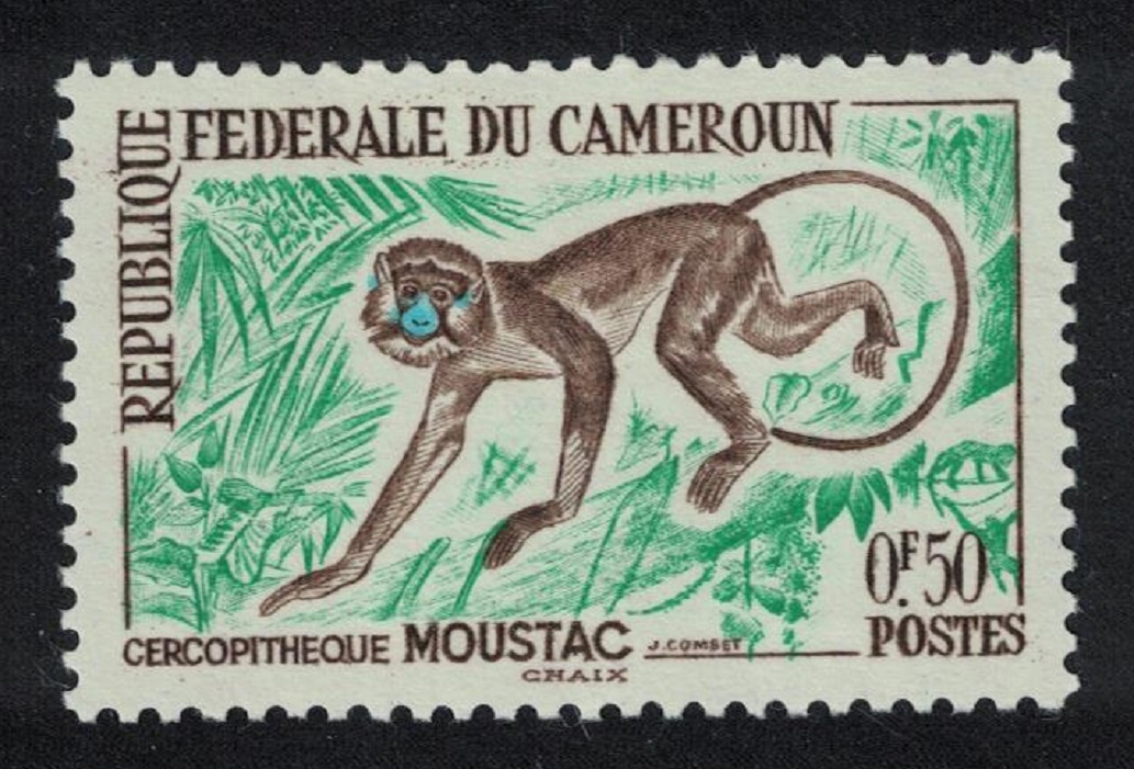 Cameroun Moustached Monkey 0.50f 1962 MNH SG#309