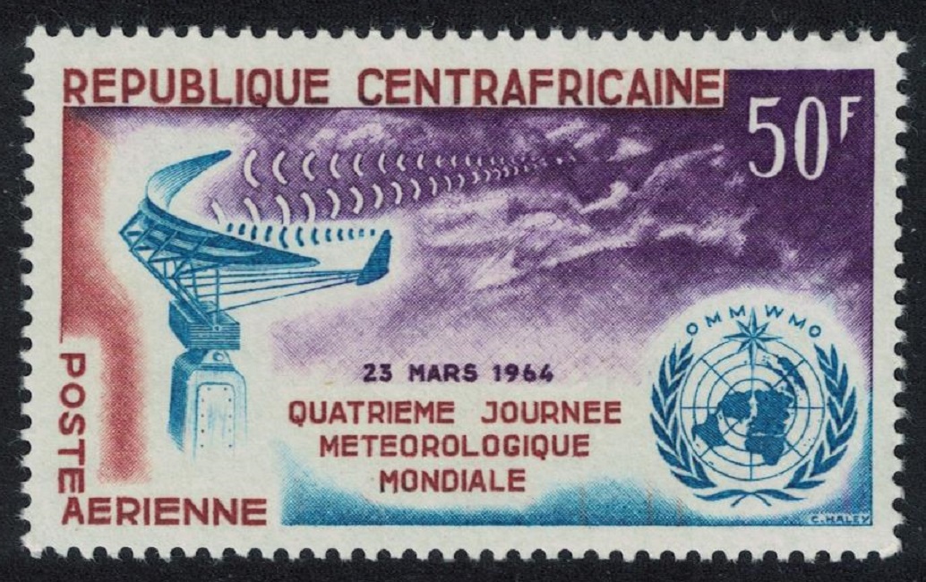 Central African Republic World Meteorological Day 1964 MNH SG#56