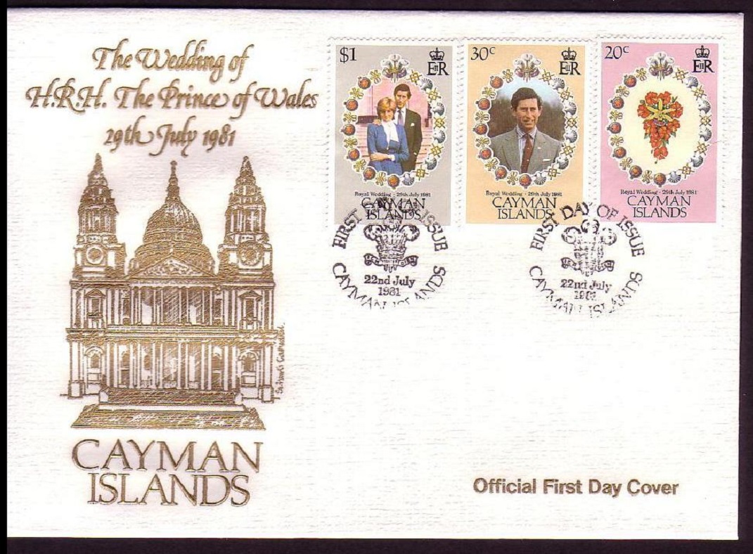 Cayman Islands Royal Wedding FDC 1981 SG#534-535