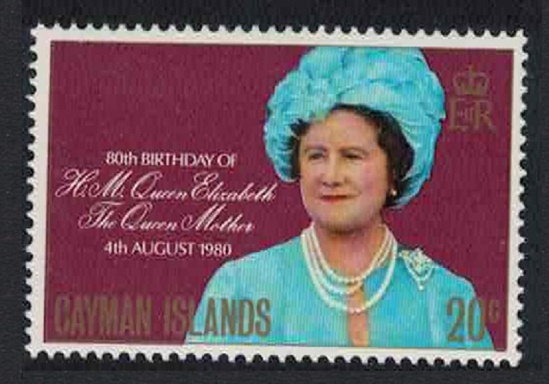 Cayman Islands 80th Birthday of the Queen Mother. 1980 MNH SG#506