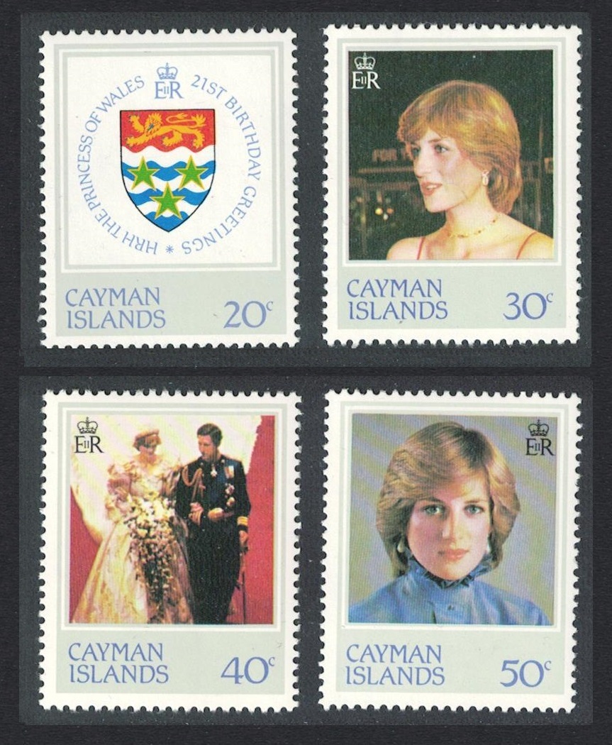 Cayman Islands 21st Birthday of Princess of Wales 4v 1982 MH SG#549-552