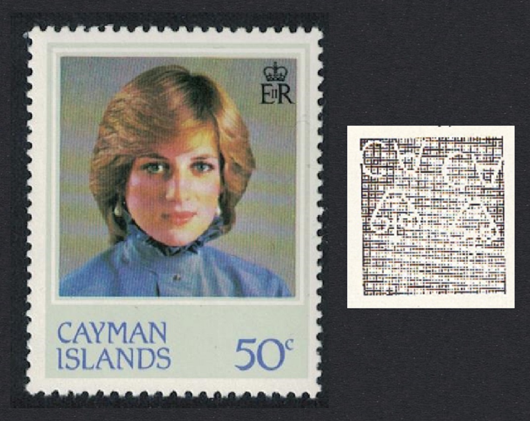 Cayman Islands 21st Birthday of Princess of Wales 50c Watermark Variety 1982 MNH SG#552w