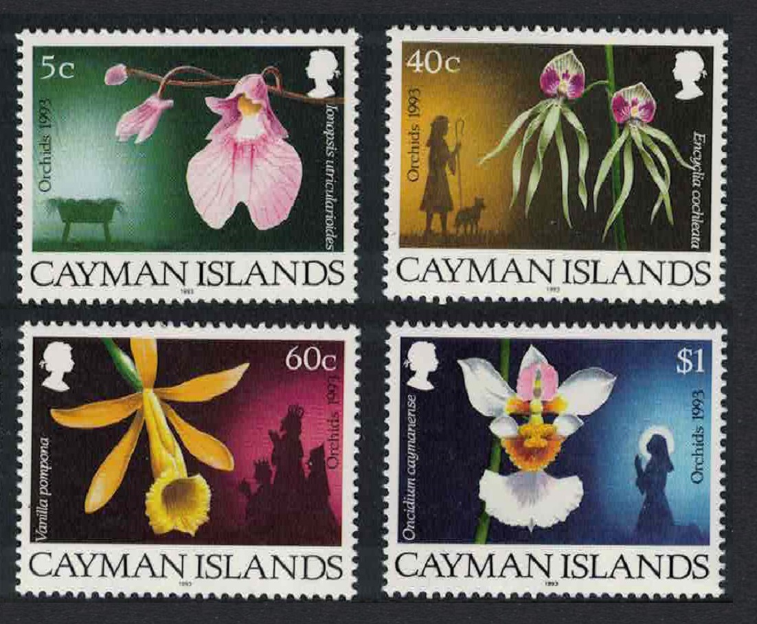 Cayman Islands Christmas Orchids 4v 1993 MNH SG#769-772