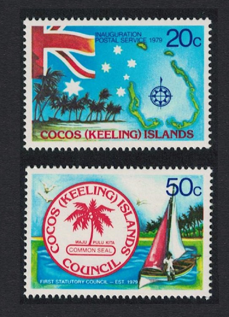 Cocos (Keeling) Islands Sailing Southern Cross 2v 1979 MNH SG#32-33 Sc#32-33