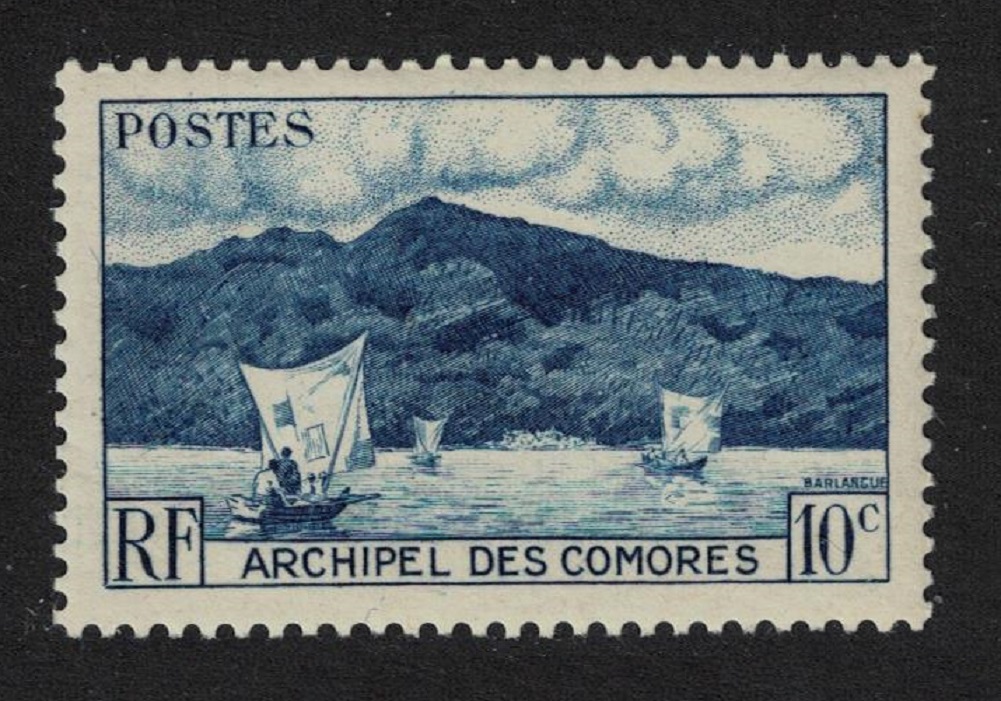 Comoro Islands Anjouan Bay Boat 1950 MNH SG#1 MI#20