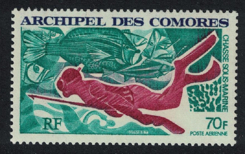 Comoro Islands Underwater Spear-fishing 1972 MNH SG#122