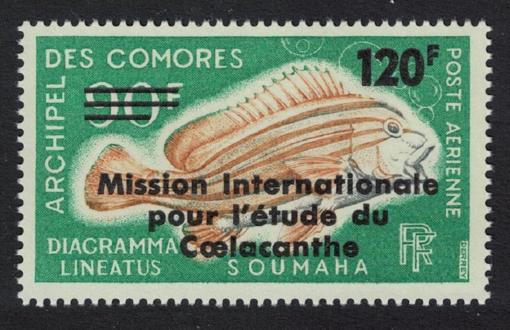 Comoro Islands Fish International Coelacanth Study Expedition 1973 MNH SG#131