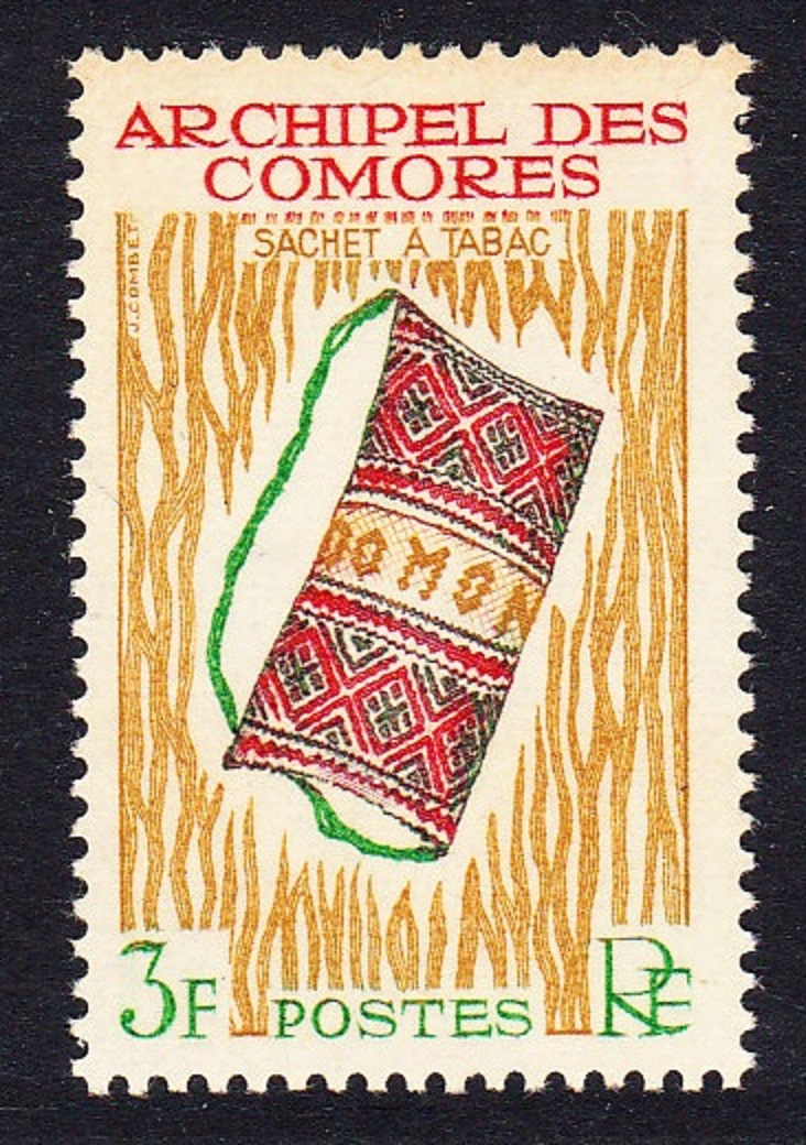 Comoro Islands Handicrafts Tobacco Pouch 3f 1963 MNH SG#36 MI#55 Sc#57