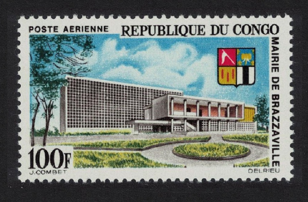 Congo Town Hall Brazzaville Arms 1965 MNH SG#60