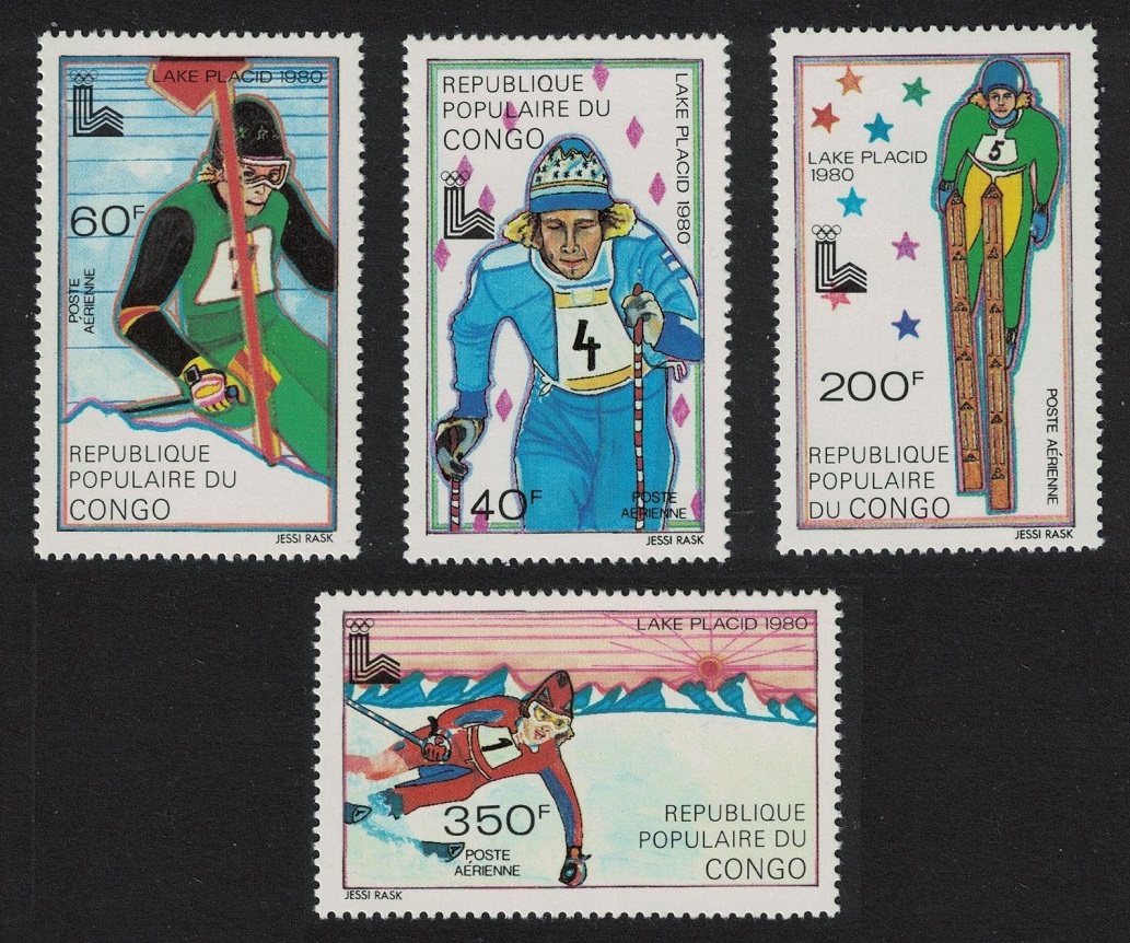 Congo Winter Olympic Games Lake Placid 4v 1979 MNH SG#704-707