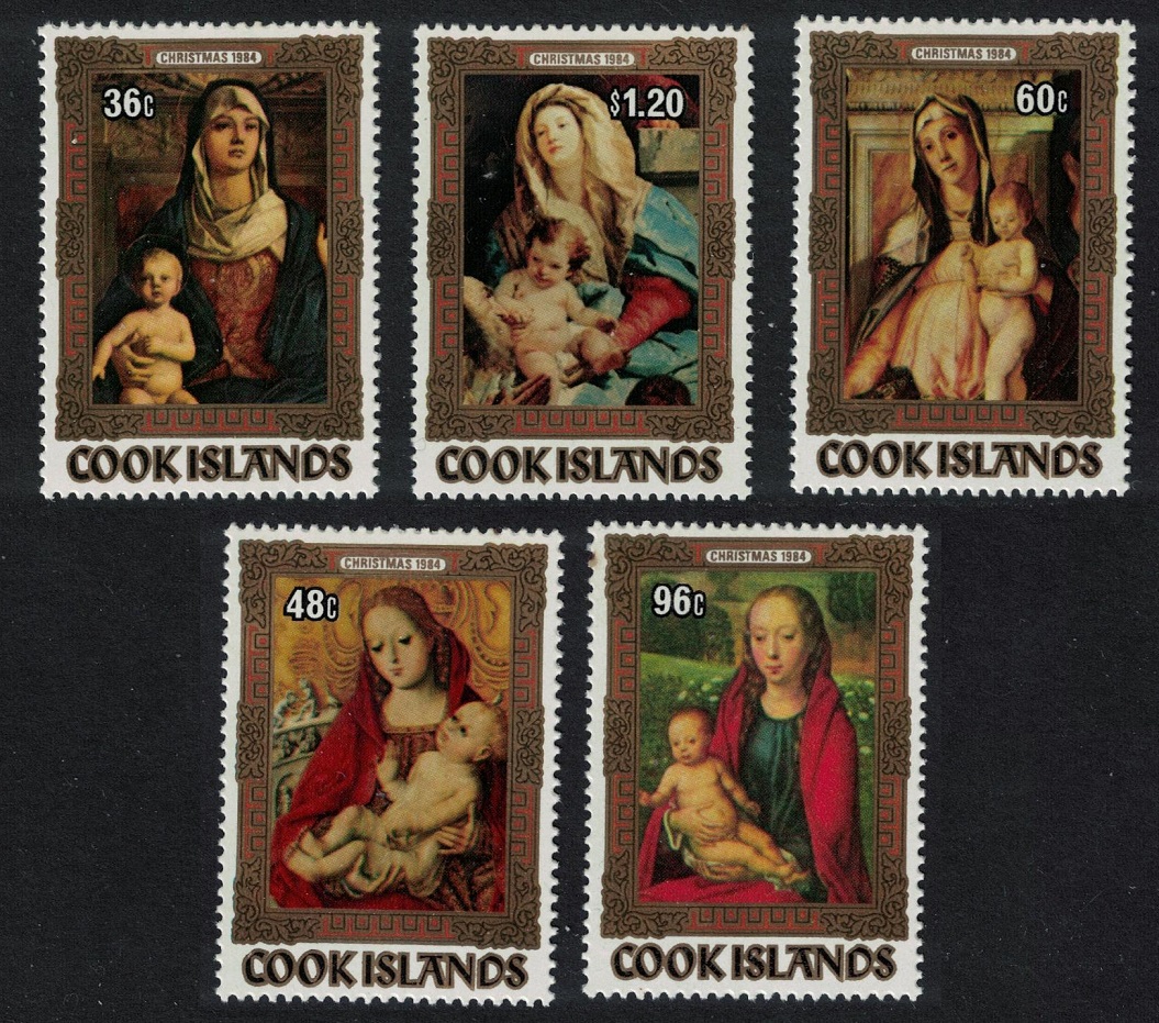 Cook Islands Christmas Paintings 5v 1984 MNH SG#1008-1012