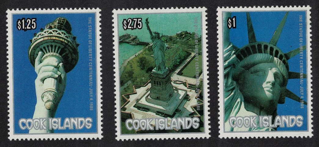 Cook Islands Centenary of Statue of Liberty 1986 MNH SG#1072-1074