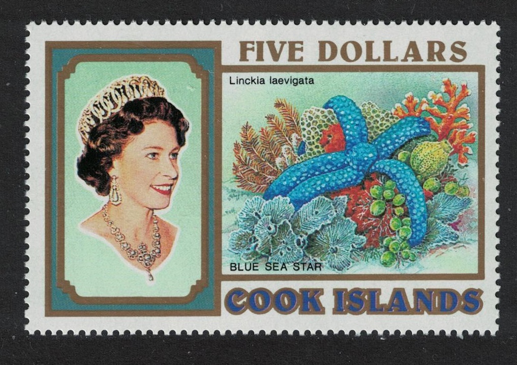 Cook Islands Blue sea star Starfish $5 1993 MNH SG#1274