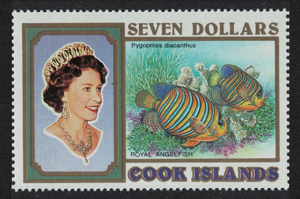 Cook Islands Fish &#39;Pygoplites diacanthus&#39; $7 1993 MNH SG#1275