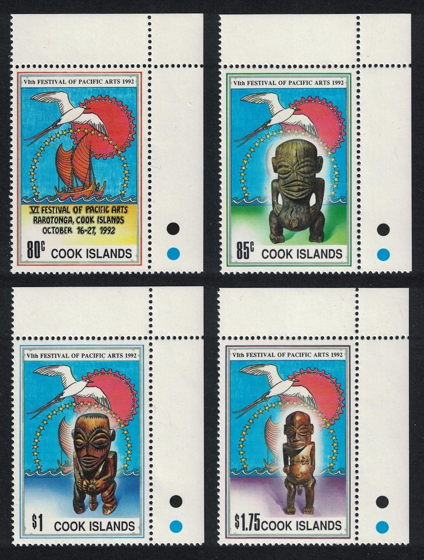 Cook Islands Festival of Pacific Arts Rarotonga 4v Corners 1992 MNH SG#1311-1314