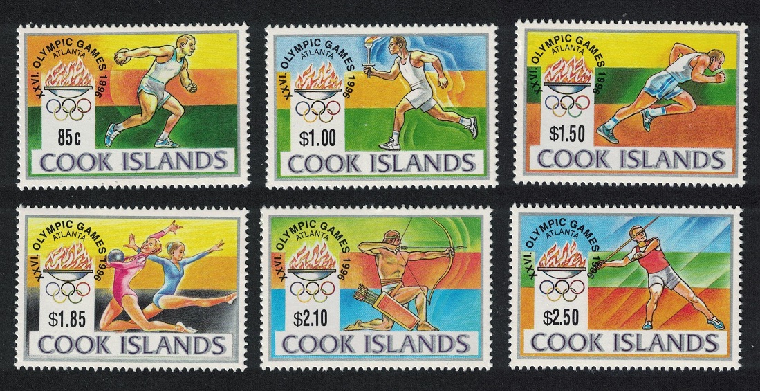 Cook Islands Olympic Games Atlanta 6v 1996 MNH SG#1386-1391 Sc#1203-1208