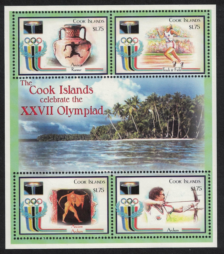 Cook Islands Cook Is Olympic Games Sydney MS 2000 MNH SG#1438-1441 Sc#1237