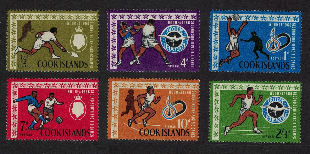 Cook Islands Tennis Boxing Football 1967 MNH SG#199-204