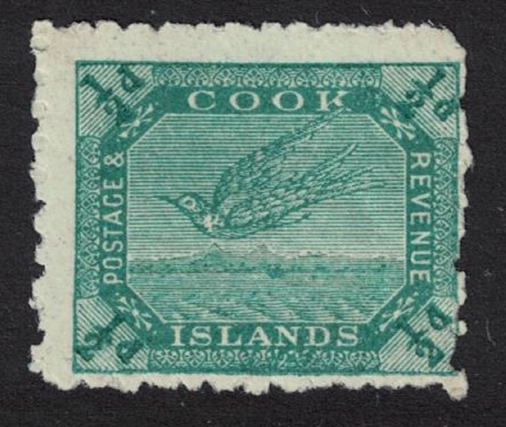 Cook Islands White Tern or Torea Non-watermark paper T1 1902 MH SG#23?