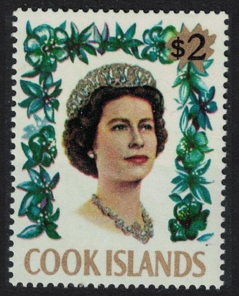 Cook Islands Queen Elizabeth II $2 1967 MNH SG#245