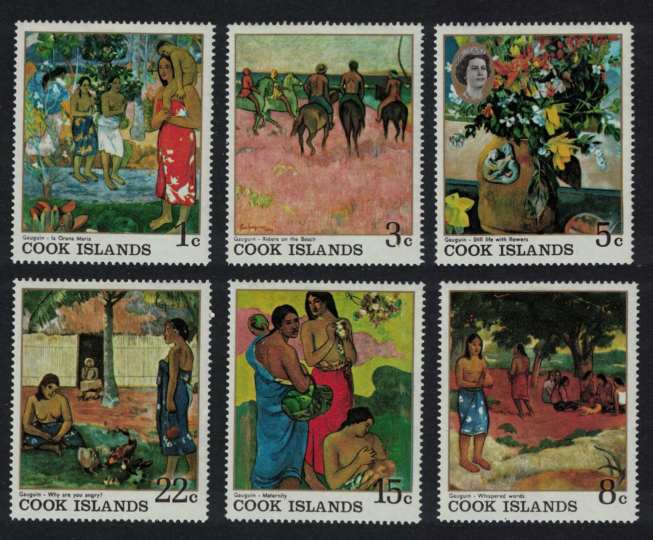 Cook Islands Gauguin Polynesian Paintings 6v 1967 MNH SG#249-254 Sc#221-226