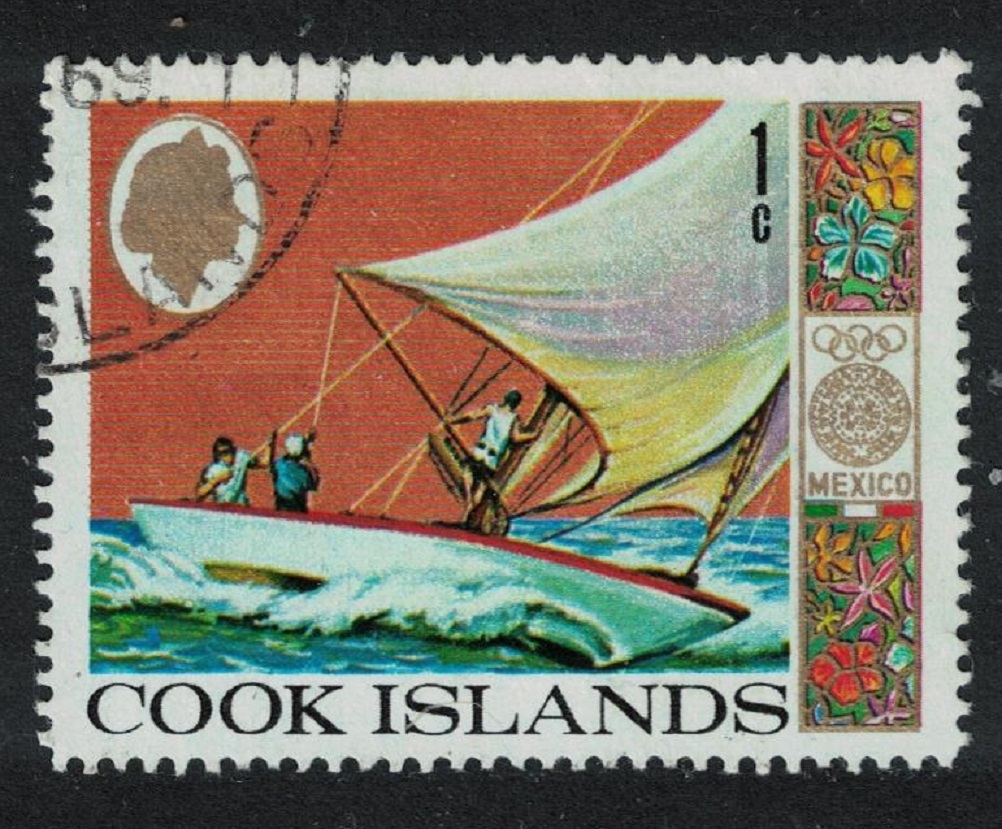 Cook Islands Sailing Olympic Games Mexico 6v 1968 Canc SG#277 Sc#237