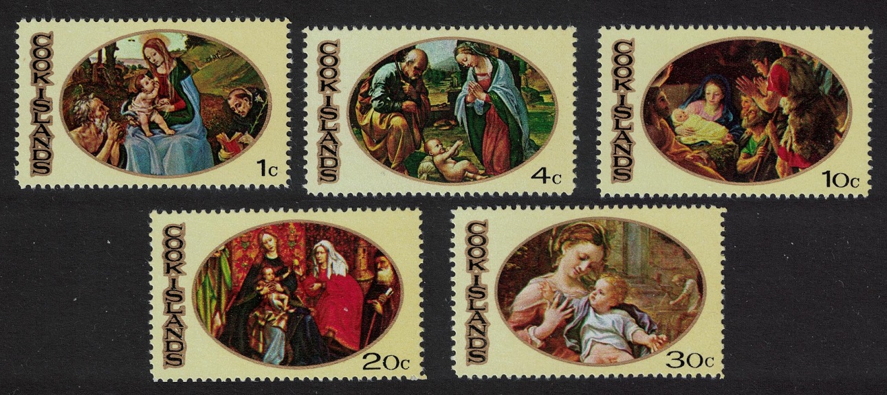 Cook Islands Christmas Paintings 5v 1969 MNH SG#310-314 Sc#268-272