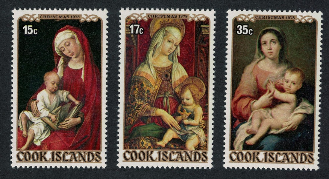 Cook Islands Christmas Paintings 3v 1978 MNH SG#618-20 Sc#503-505