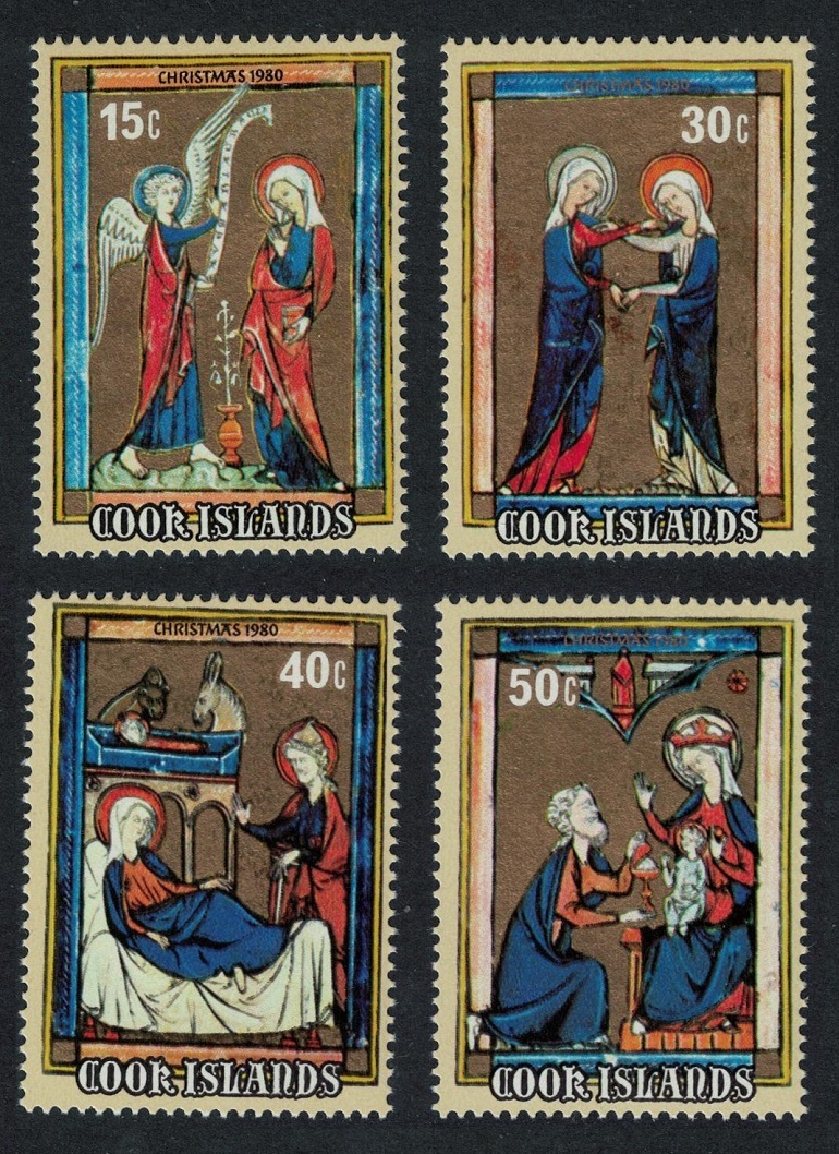 Cook Islands Christmas French Prayer Books 1980 MNH SG#801-804