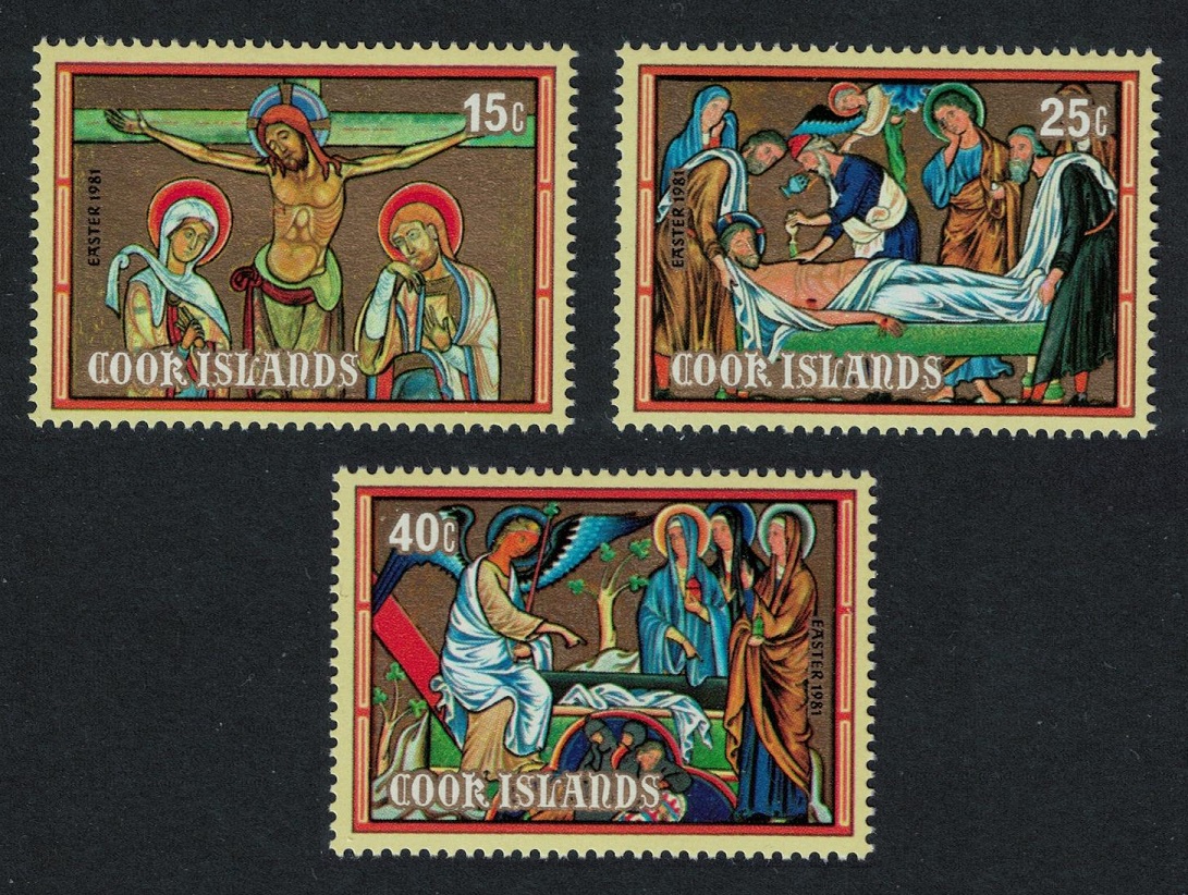 Cook Islands Easter French Prayer Books 3v 1981 MNH SG#807-809