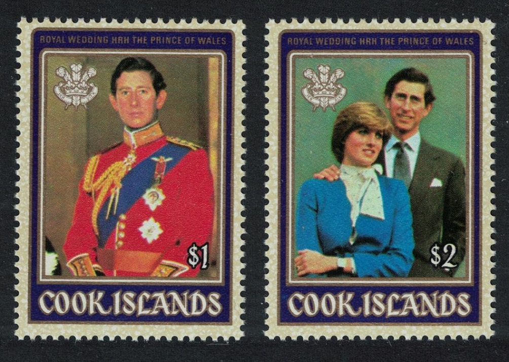 Cook Islands Charles and Diana Royal Wedding 2v 1981 MNH SG#812-813 MI#778-779