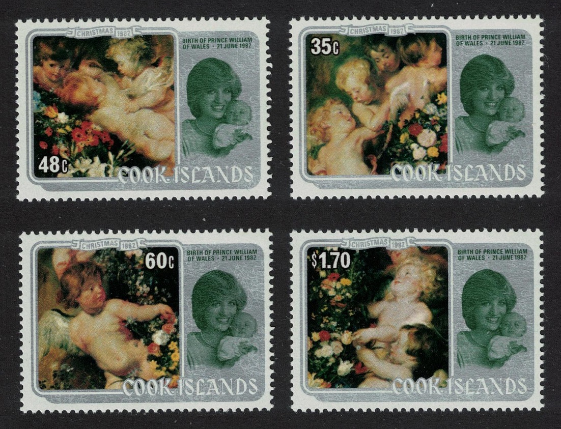 Cook Islands Rubens paintings Christmas 4v 1982 MNH SG#856-859 Sc#687-690