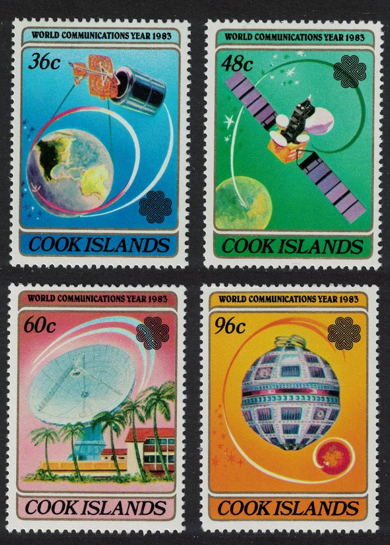 Cook Islands World Communications Year 4v 1983 MNH SG#927-930