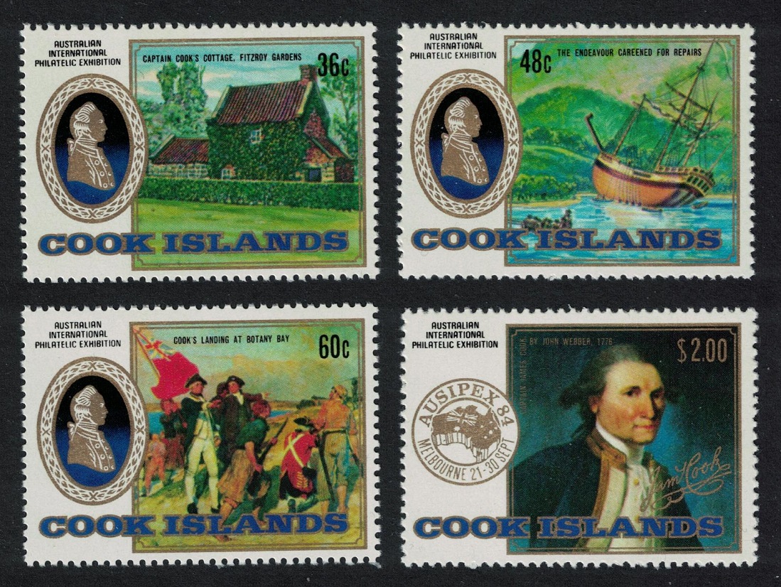 Cook Islands Captain Cook&#39;s Cottage 4v 1984 MNH SG#998-1001