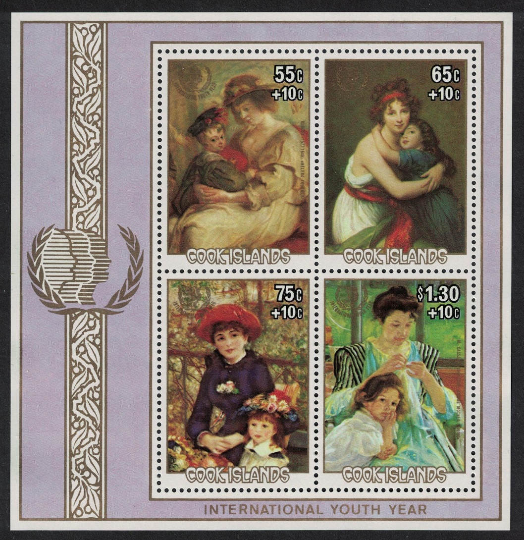 Cook Islands Paintings Rubens Renoir MS 1985 MNH SG#MS1034